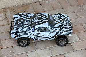 Custom Body Zebra Style for ARRMA Senton 4x4 3S / 6S BLX Cover Shell Slash