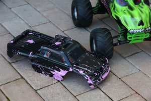 Custom Body Muddy Pink for Traxxas Skully Grave Digger 1/10 Truck Car Shell