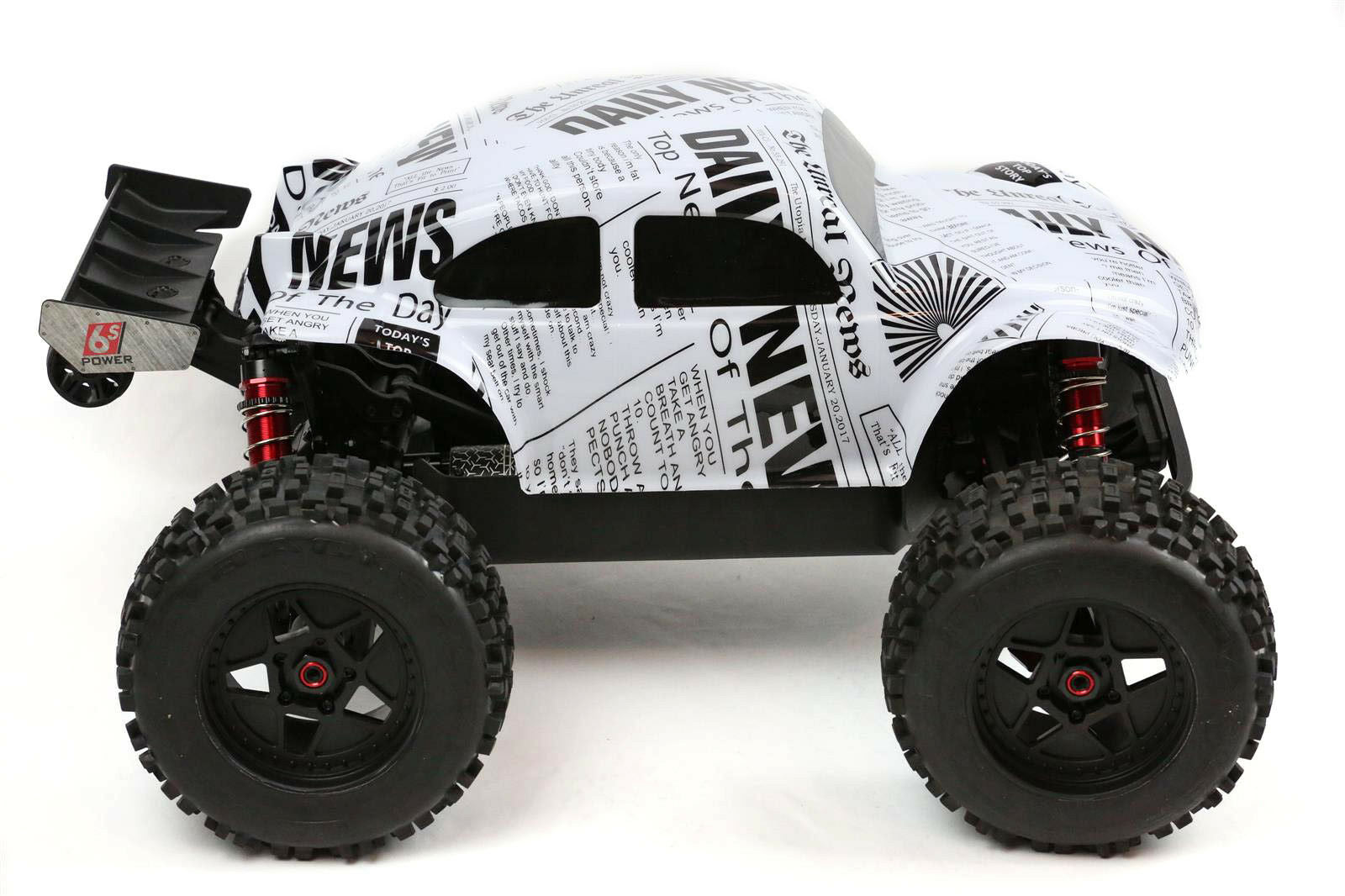 Custom Buggy Body Newspaper Styl for ARRMA Outcast Notorious 1/8 Car Cover Shell