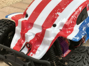 Custom Body Buggy USA Flag for Redcat Volcano 1/10 Truck Car Shell Cover 1:10