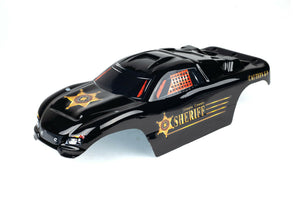 Custom Body Sheriff  Police for Traxxas Rustler 2WD 1/10 Truck Car Shell Cover