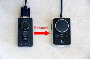 Replacement Control Pod for Logitech Z-4 Computer Speakers z4 Remote Volume Ctrl