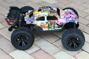 Custom Body Graffiti Pig Buggy for ARRMA 1/10 Kraton 4S BLX 4x4 Truck Car Shell