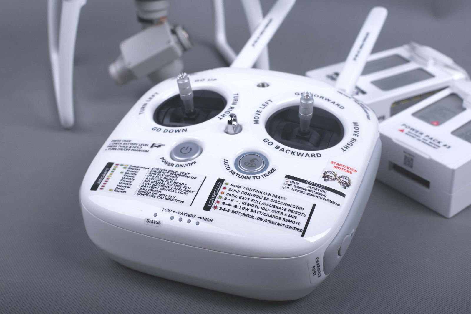 DJI Phantom 4 Sticker Set Function ID Marking Decal White Multifunction