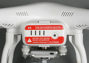 Sticker Set ID Marking Decal for DJI Phantom 3 Standard Red