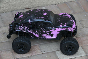 Custom Body Muddy Pink Buggy for ARRMA BIGROCK BLX 1/10 MONSTER RC TRUCK