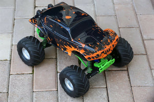 Custom Buggy Body Muddy Orange for Traxxas Skully Grave Digger 1/10 Truck Car