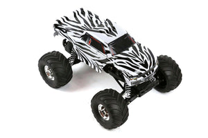 Custom Body Zebra Style for Traxxas 1/10 Bigfoot / Stampede Truck Shell 1:10