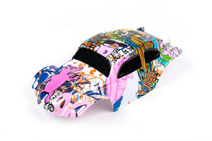 Custom Buggy Body Graffiti Pig Shell for ARRMA 1/8 Nero 6S BLX VW Baja Beetle