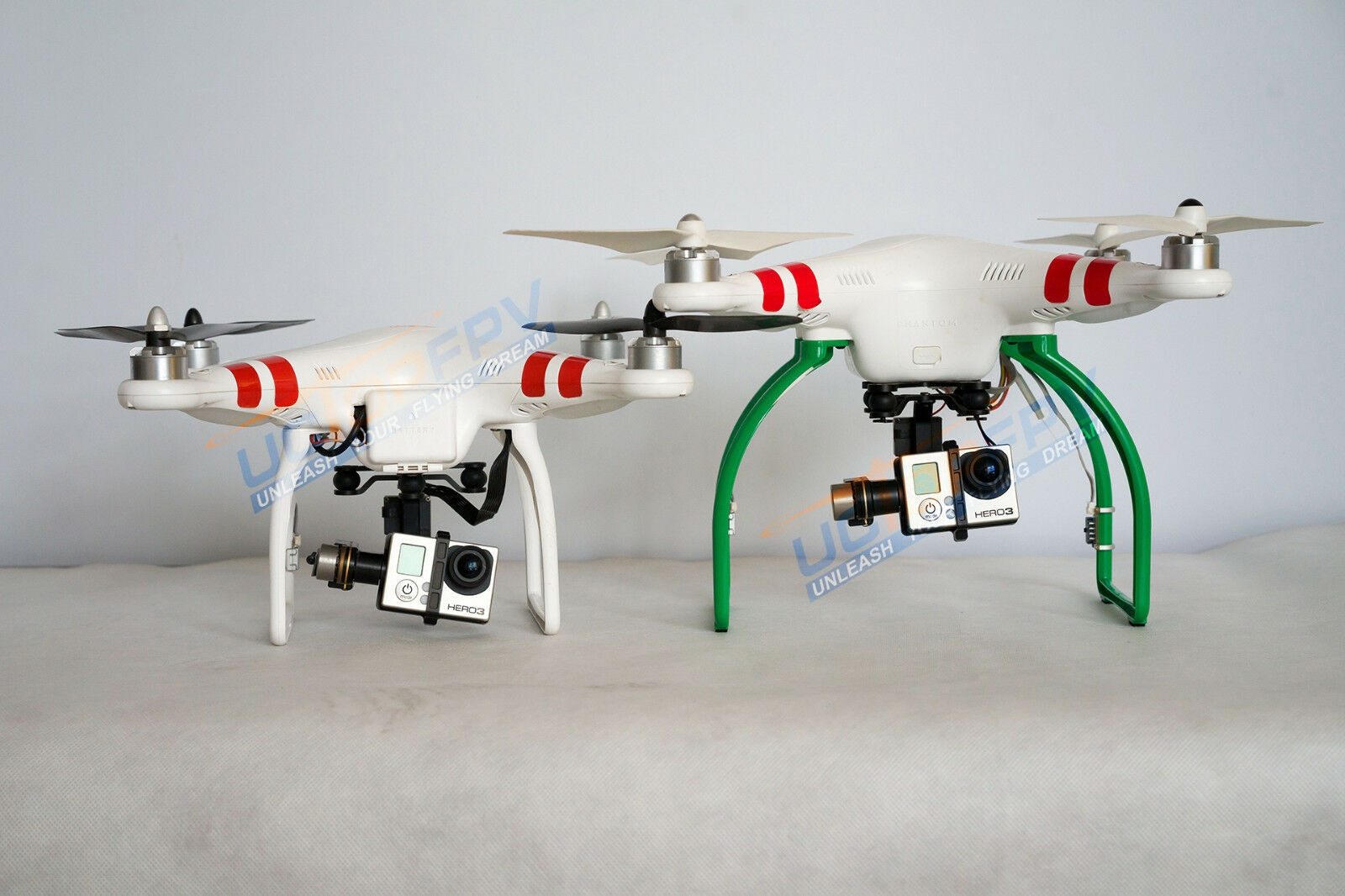 Green Tall Extended Landing Gear for DJI Phantom 1 2 Vision Wide and High