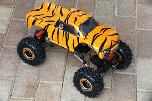 Custom Body Tiger Style for Redcat Racing Rockslide / Everest 1/10