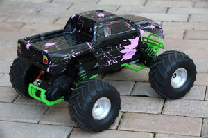 Custom Body Muddy Pink for Traxxas Skully Grave Digger 1/10 Truck Car Shell