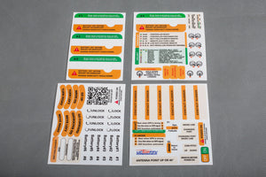 DJI Phantom 3 Standard Yellow/Green Sticker Combo Set ID Marking Decal