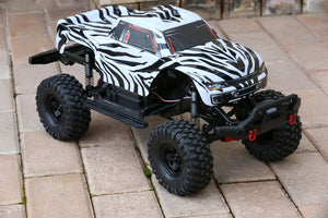 Custom Body Zebra Style for Traxxas TRX-4 Trail Crawler Truck Car Shell