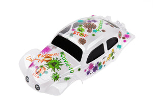 Custom Body Clear Buggy Anti-Virus Theme for ProSC10 1/10  Baja 1:10