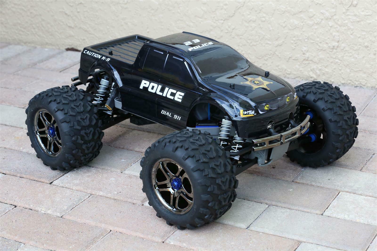 Custom Body Police Sheriff Truck Style for Traxxas T / E Maxx Shell Cover E-Maxx