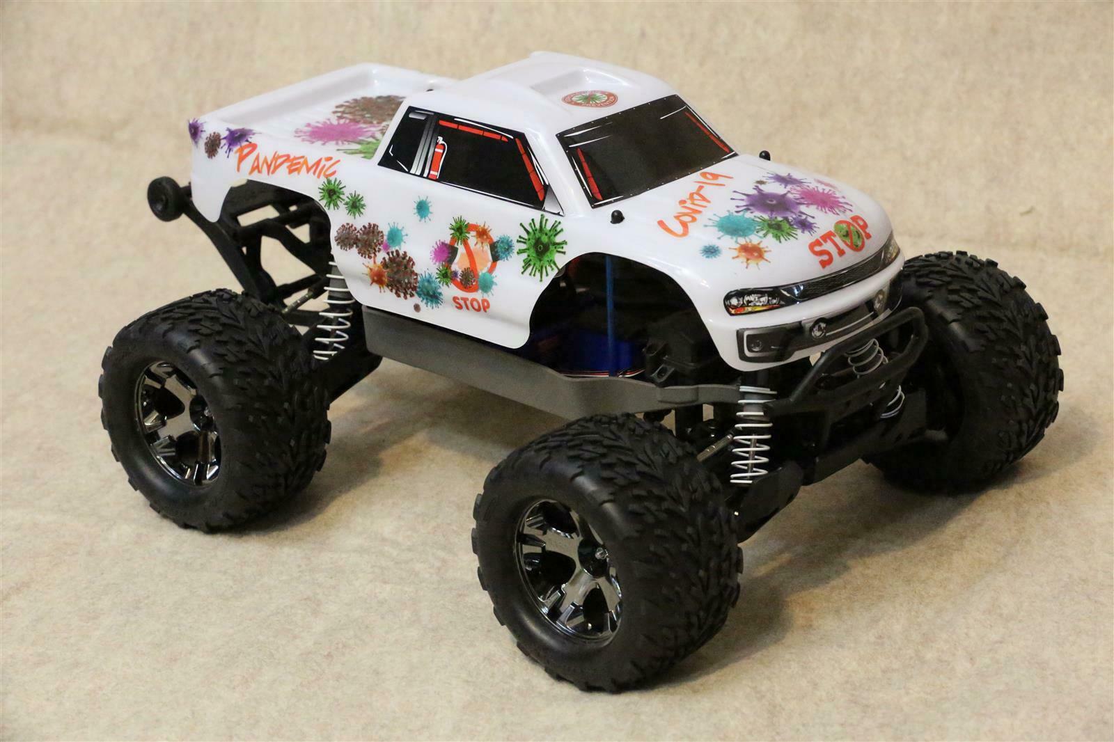 Custom Body Anti-Virus Theme for Traxxas Stampede 1/10 Truck Car Shell 1:10