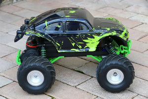 Custom Buggy Body Muddy Green for Traxxas Skully Grave Digger 1/10 Truck Car