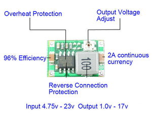 Mini DC Converter Step Down Power Supply Module DJI Phantom Video GoPro Hero FPV