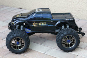 Custom Body Police Sheriff Truck Style for Traxxas T / E Maxx Shell Cover E-Maxx