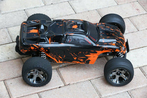 Custom Body Muddy Orange for Traxxas Rustler 2WD 1/10 Truck Car Shell Cover 1:10