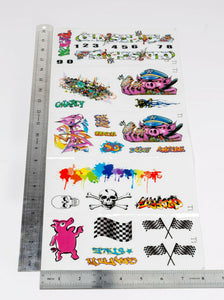 Sticker Set Graffiti Style RC Car Truck Decal fit Most 1/10 1/8 Scale