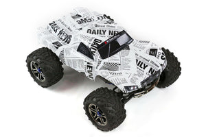 Custom Body Newspaper Style for Traxxas T / E Maxx Shell Cover 3911R E-Maxx