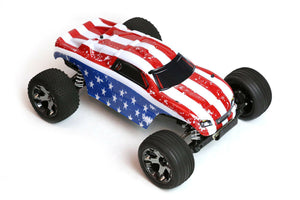 Custom Body American Flag for Traxxas Rustler 2WD 1/10 Truck Car Shell Cover