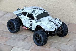 Custom Buggy Body Newspaper Style for Redcat Racing Blackout XTE 1/10 Crawler