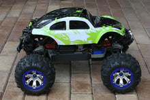 Load image into Gallery viewer, Custom Body Muddy Green/WB for Traxxas Summit 1/10 Volkswagen Baja Bug Beetle
