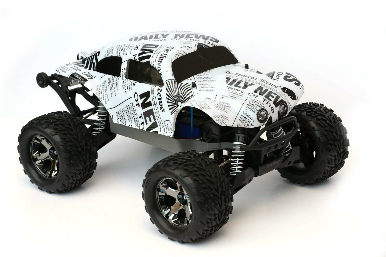 Custom Buggy Body Newspaper Style for Traxxas Stampede 1/10 Truck Car Shell 1:10