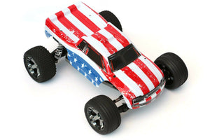 Custom Body American Flag for Traxxas Rustler 2WD 1/10 Truck Car Shell Cover