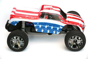 Custom Body American Flag for Traxxas Rustler 2WD 1/10 Truck Car Shell Cover