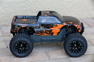 Custom Body Orange Muddy Splash for ARRMA GRANITE 3S BLX 1/10 Cover Shell