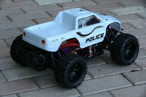 Custom Body Police Sheriff White for Redcat Volcano 1/10 Truck Car Shell 1:10