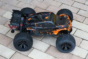 Custom Body Muddy Orange Buggy for ARRMA 1/10 Kraton 4S BLX 4x4 Truck Car Shell