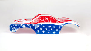 Custom Body USA Flag for Traxxas Summit / Slash 1/10 Truck Car Cover Shell