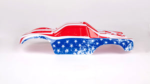 Custom Body USA Flag for Traxxas Summit / Slash 1/10 Truck Car Cover Shell