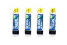 Load image into Gallery viewer, Pack of 4 150mah 1s 3.7v 25c Lipo Battery for E-Flite Hobbyzone Sport Cub S
