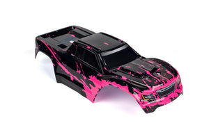 Custom Body Muddy Hot Pink for V1 Traxxas Maxx 1/10 4X4 4WD Truck Shell Cover