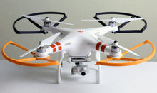 Load image into Gallery viewer, Orange Black Combo x4 Snap On/Off Prop Guards for DJI PHANTOM 3 Pro and Advanced
