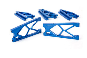 Full Set of Aluminum Suspension Arms Set Blue for ARRMA Nero Big Rock BLX 6S