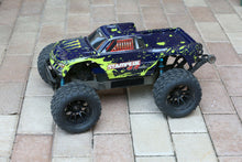 Load image into Gallery viewer, Set of 4 Blacked Out Rim Wheels w/ Tires for Traxxas Stampede Rustler 1/10 12mm
