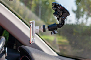 3pk Combo All Sizes iPad iPhone Clamp with suction cup car plane tripod mount