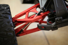 Load image into Gallery viewer, 4 Sets of Red CNC Aluminum Suspension Arms for ARRMA Fazon 6S BLX Front Rear
