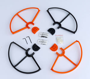 Orange Black Combo x4 Snap On/Off Prop Guards for DJI PHANTOM 3 Pro and Advanced