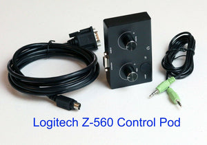 Logitech Z-560 Computer Speakers Control Pod Replacement New Black Version z 560