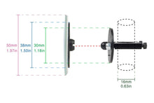 Load image into Gallery viewer, 2pk Fuel Level Mirror Gauge Frame Mounted for PPG Paramotor Powered Paraglider
