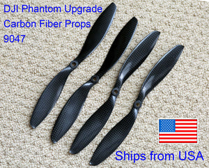 9047 Carbon Fiber Propeller 9x4.7 Set of 4 for all DJI Phantom 1 2 Vision+ FC40