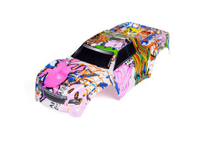 Custom Body Graffiti Pink Pig for V1 Traxxas Maxx 1/10 4X4 4WD Truck Shell Cover